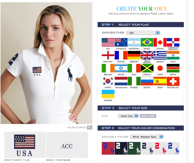 >Create your own Flag Custom Polo