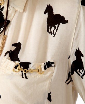 Equestrian Style: Printed Ponies and Horse Bit Details
