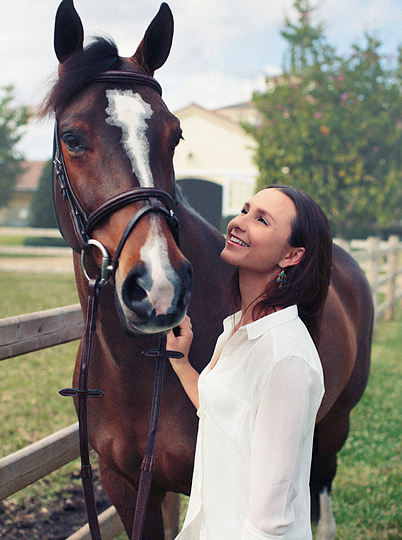 Georgina Bloomberg Equestrian Portraits by Tom Clark