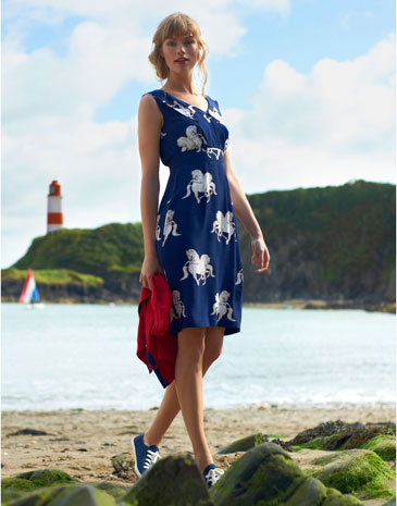 Nautical-Equestrian Inspired Lynette Horse Dress