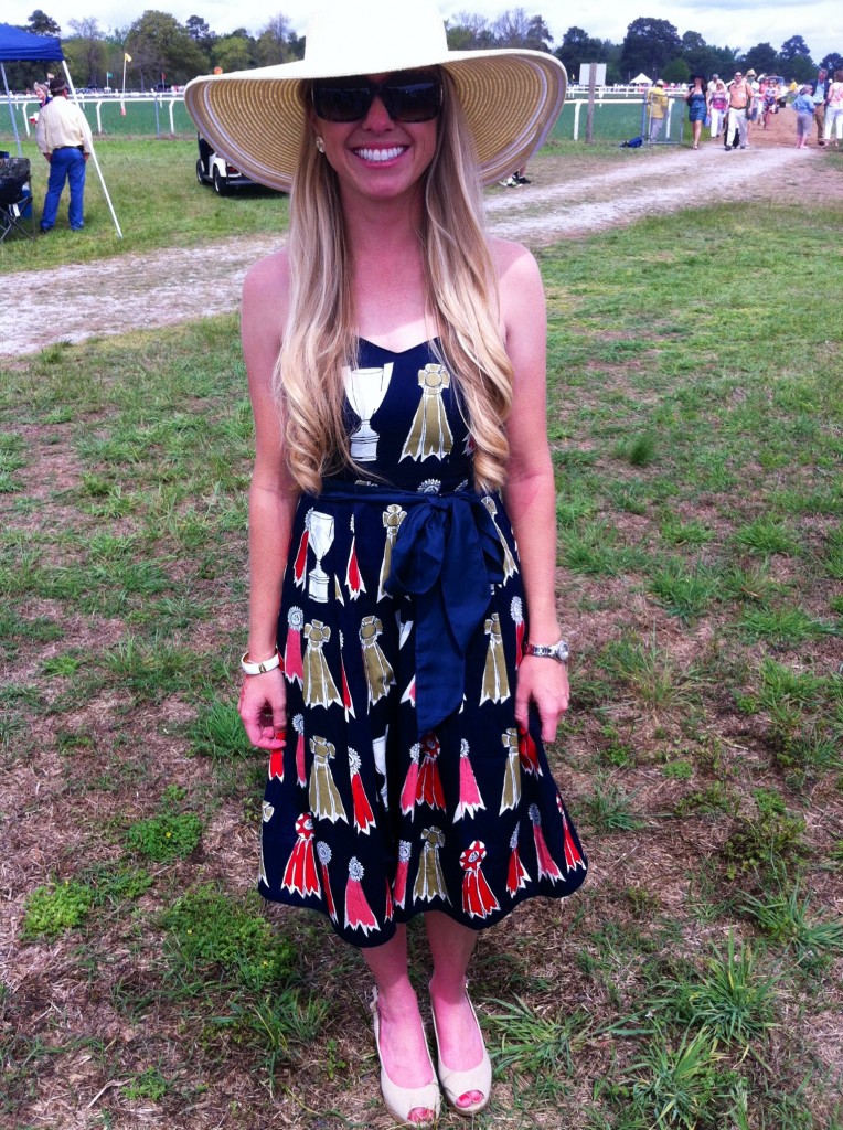 Pictured Above: Ashley Cline in an Equestrian Derby Day Dress by Anthropology