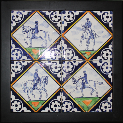 Featuring Fine Equestrian Art: Oil On Porcelain