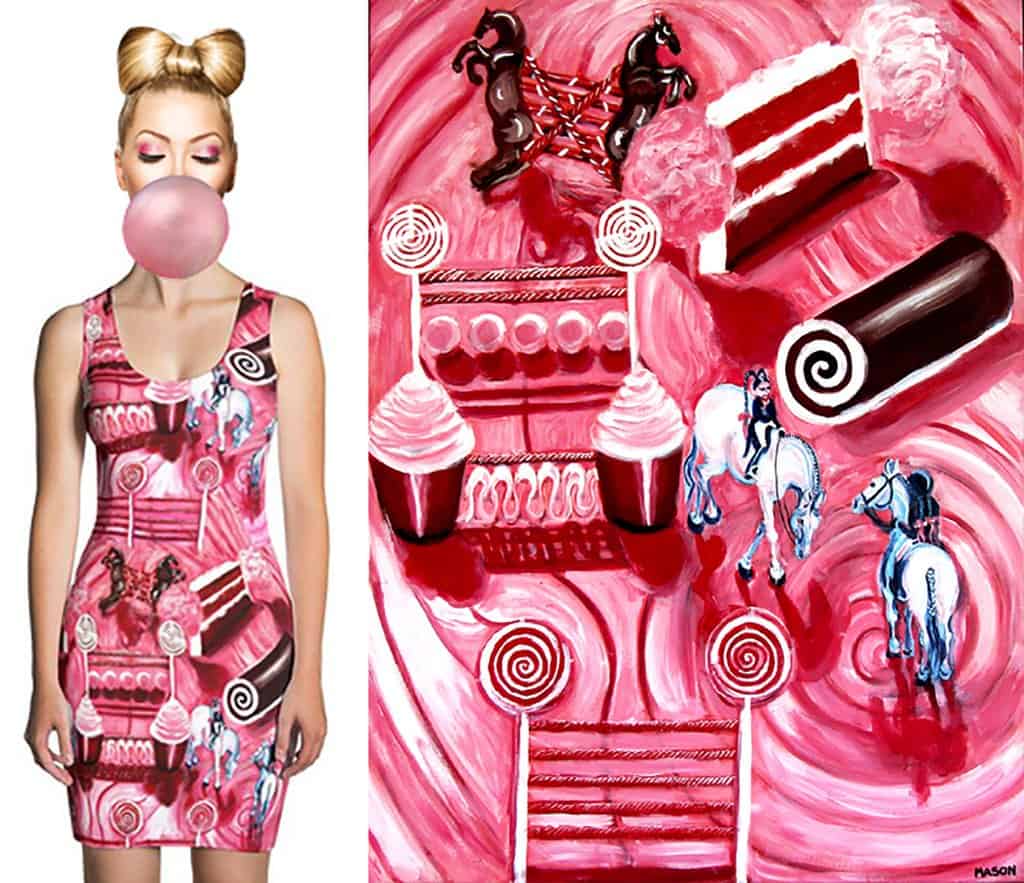 Printed Pink Pony Style For Polo