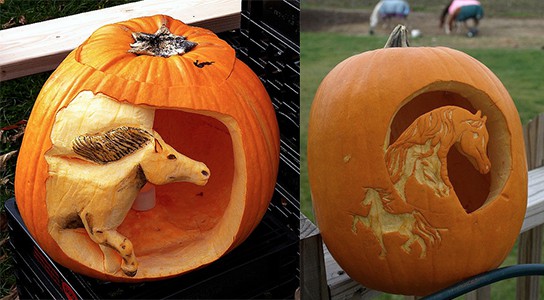 Our Ten Favorite Equestrian Pumpkin Designs