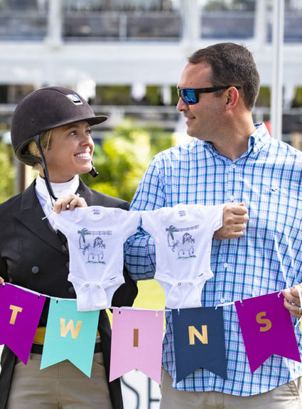 The Best Pregnancy Announcement After Palm Beach Masters