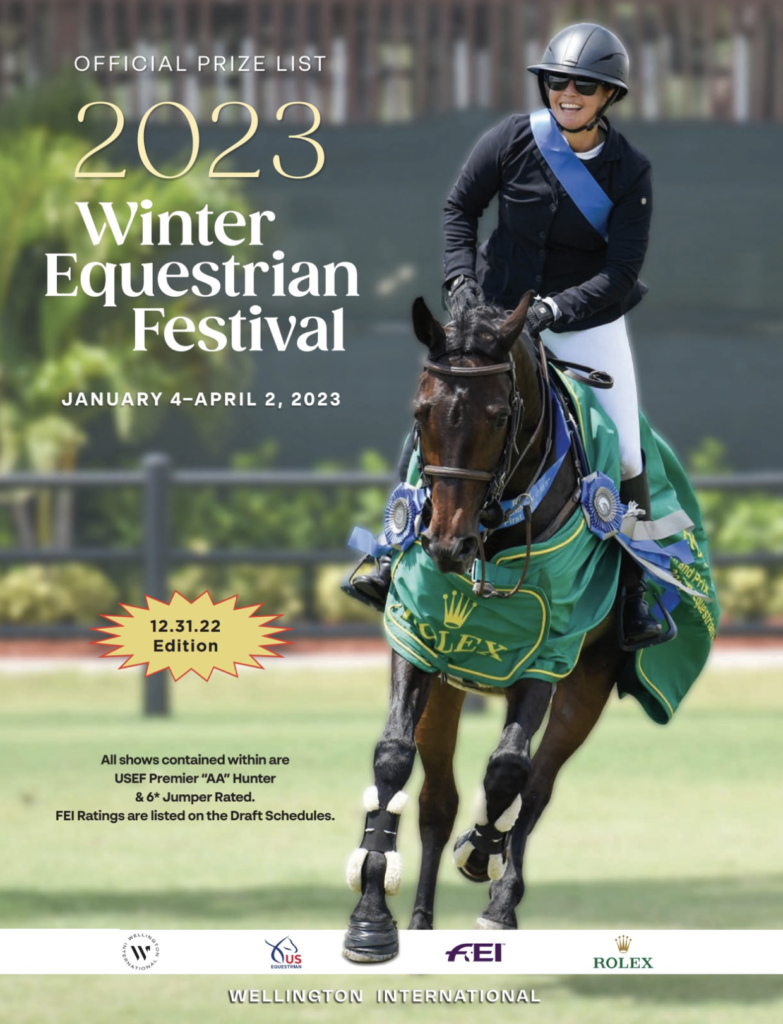 The 2023 Winter Equestrian Festival Schedule Of Events Equestrian Stylist